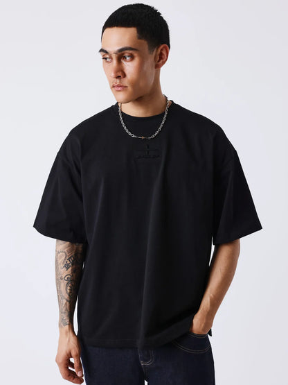 T-shirt PXP con motivo in rilievo Nera