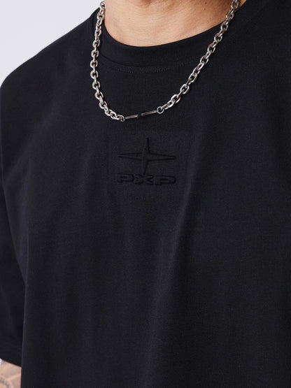 T-shirt PXP con motivo in rilievo Nera