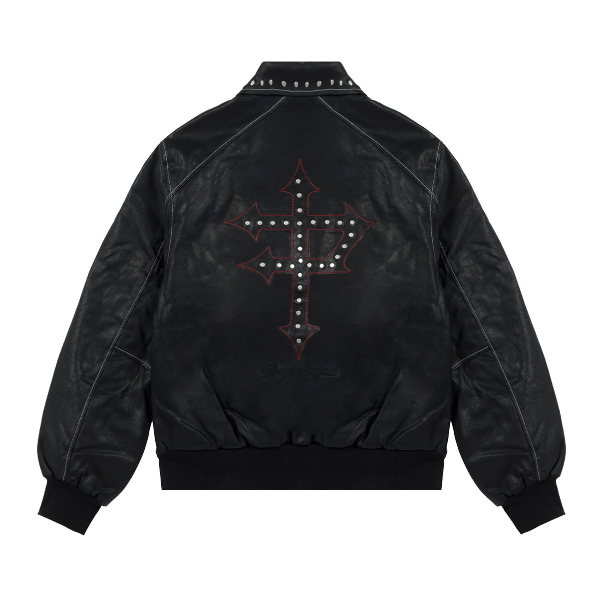Giubbotto Propaganda in pelle Capital Varsity