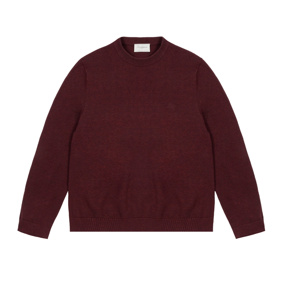 Maglione Ribs Propaganda Burgundy