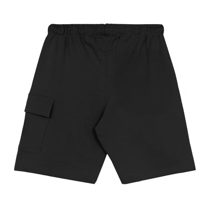 Short Cargo Propaganda Logo Embroidery Nero