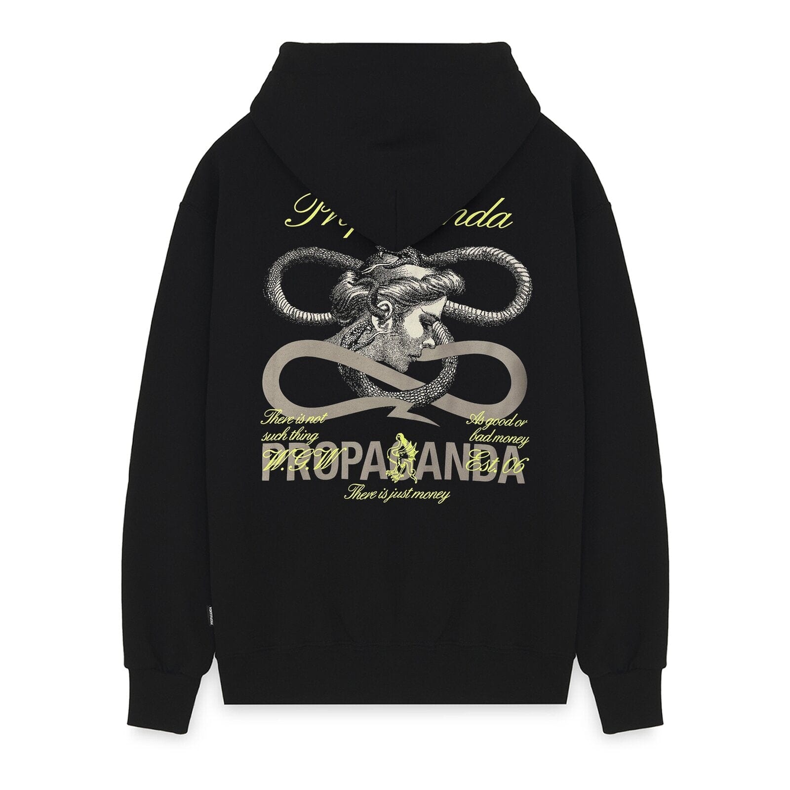 Felpa Zip Propaganda Whisper Nera