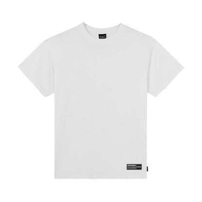 T-shirt Propaganda Label Bicolor Bianca