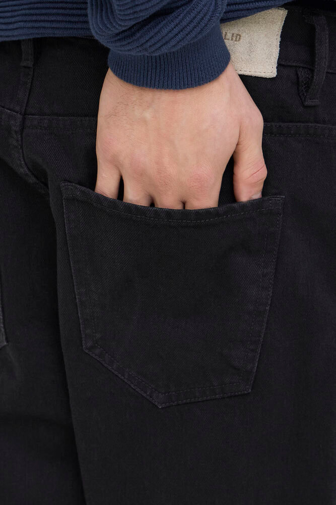 Jeans Loose Fit Nero Solid
