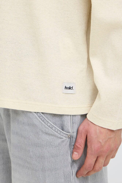 Longsleeve waffle SOLID