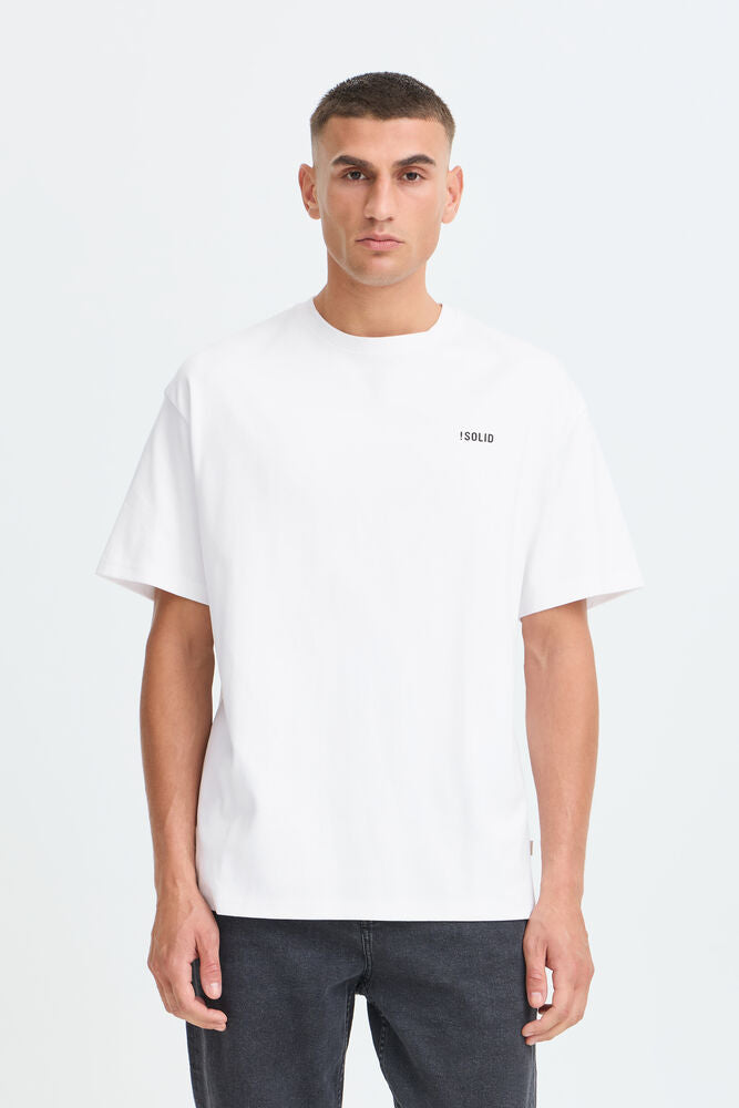 T-shirt Grafica Bianca Solid