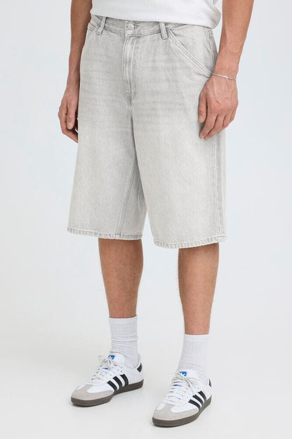 Short in denim washed SOLID