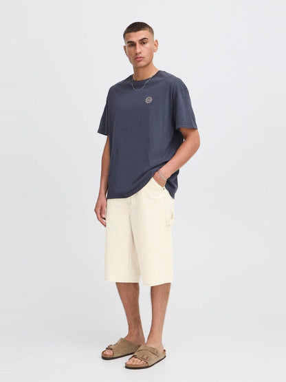 Short carpenter solid beige