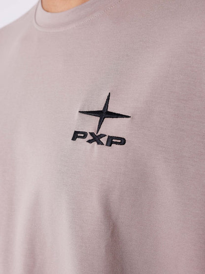 T-shirt Grafico Rosa PXP Tortora