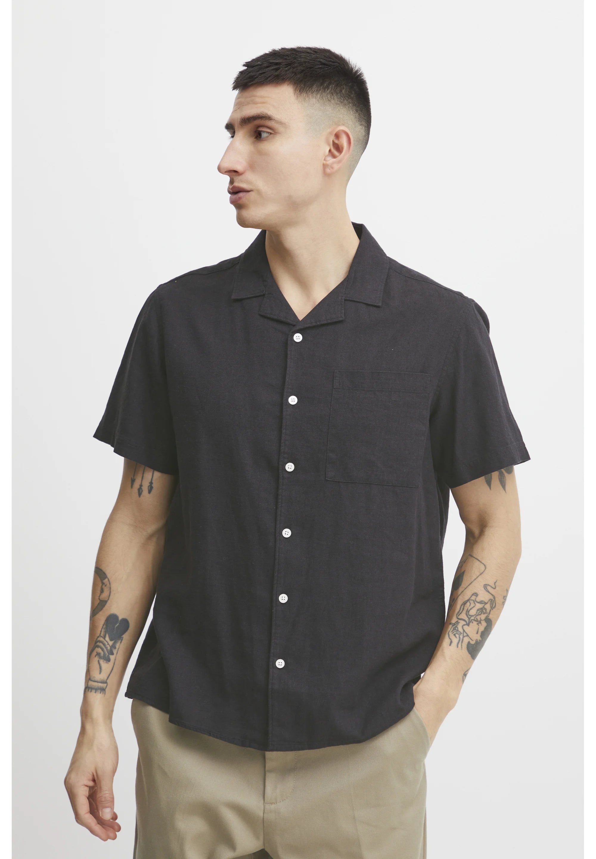 Camicia Solid Black