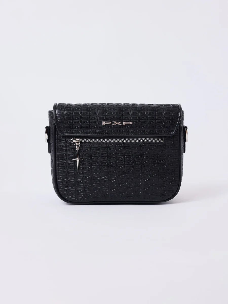 Borsa Crossbody PXP monogramma nera