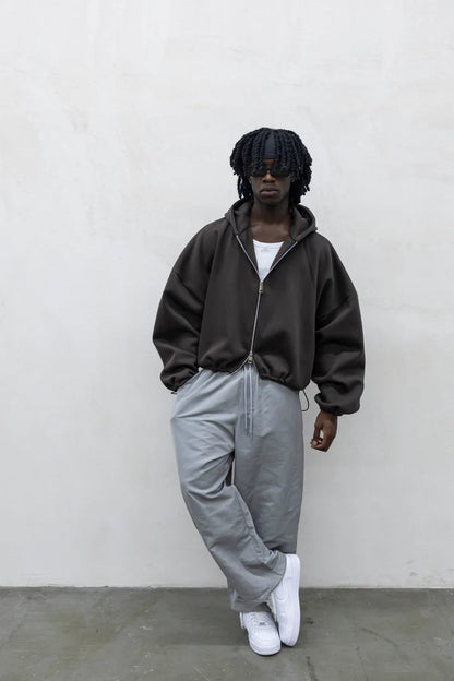 Felpa Zip Japan Cioccolato