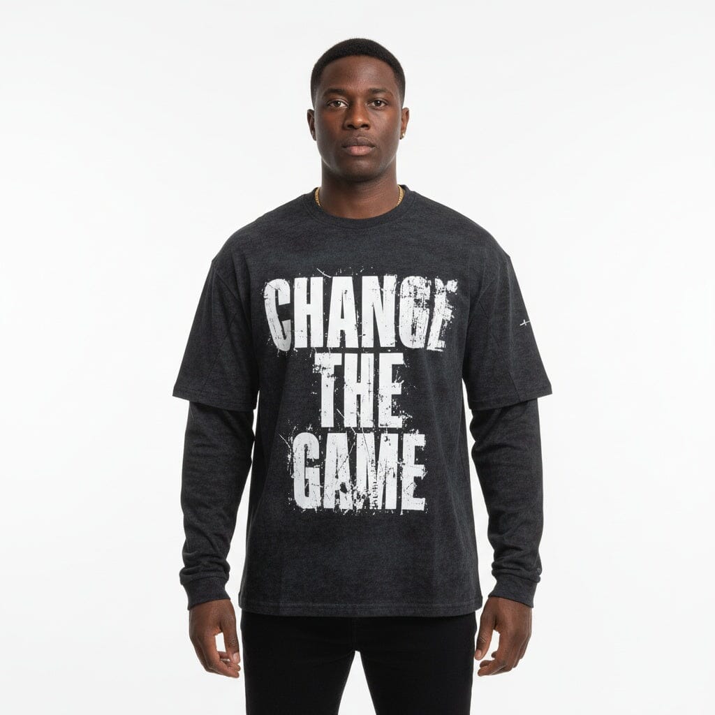 Longsleeve PXP "Change The Game" Grafica Grunge