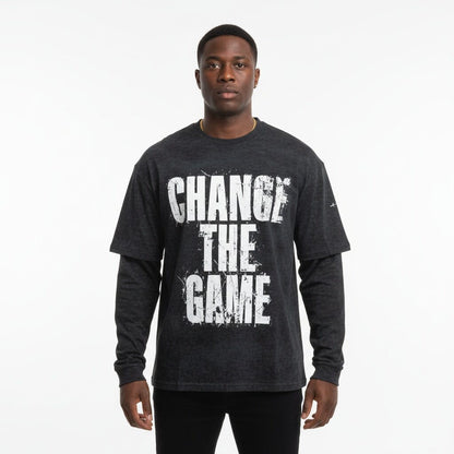 Longsleeve PXP "Change The Game" Grafica Grunge