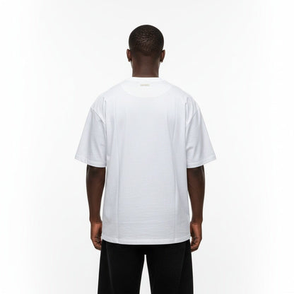 T-Shirt PXP "Change The Game" Patch Denim bianca