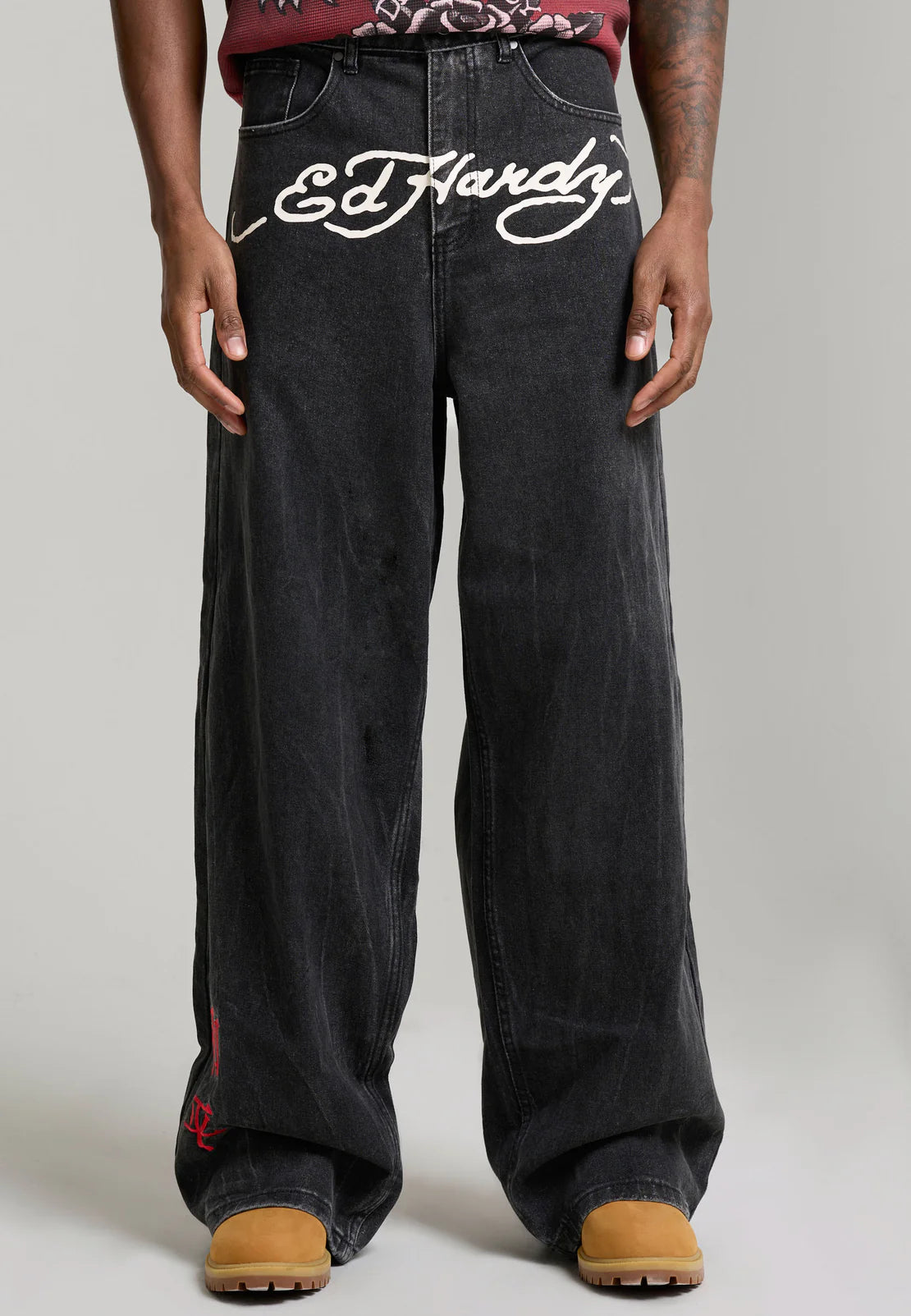 Jeans Ed Hardy Embroidered City Tiger Xxtra