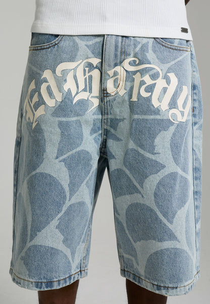 Short Ed Hardy Gothic Cobweb