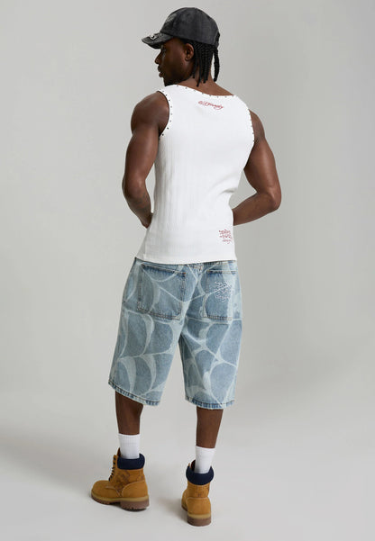 Short Ed Hardy Gothic Cobweb