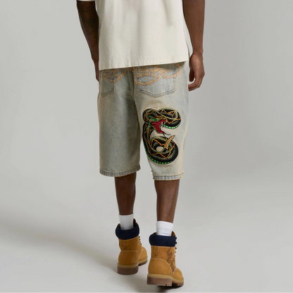 Short Ed Hardy Desert Snake Brown