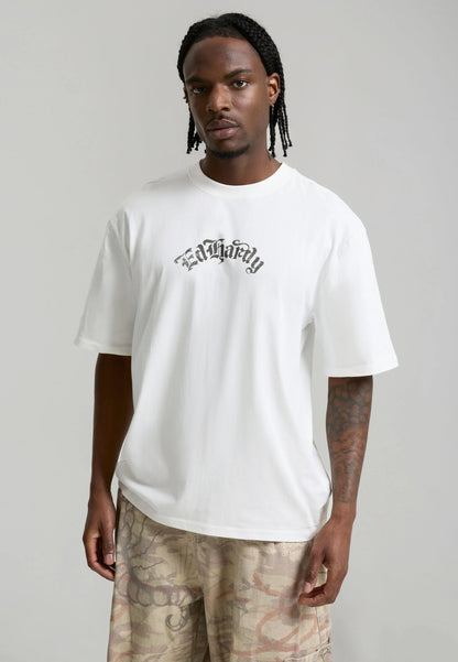 T-shirt Ed Hardy Faded Gothic Skull White