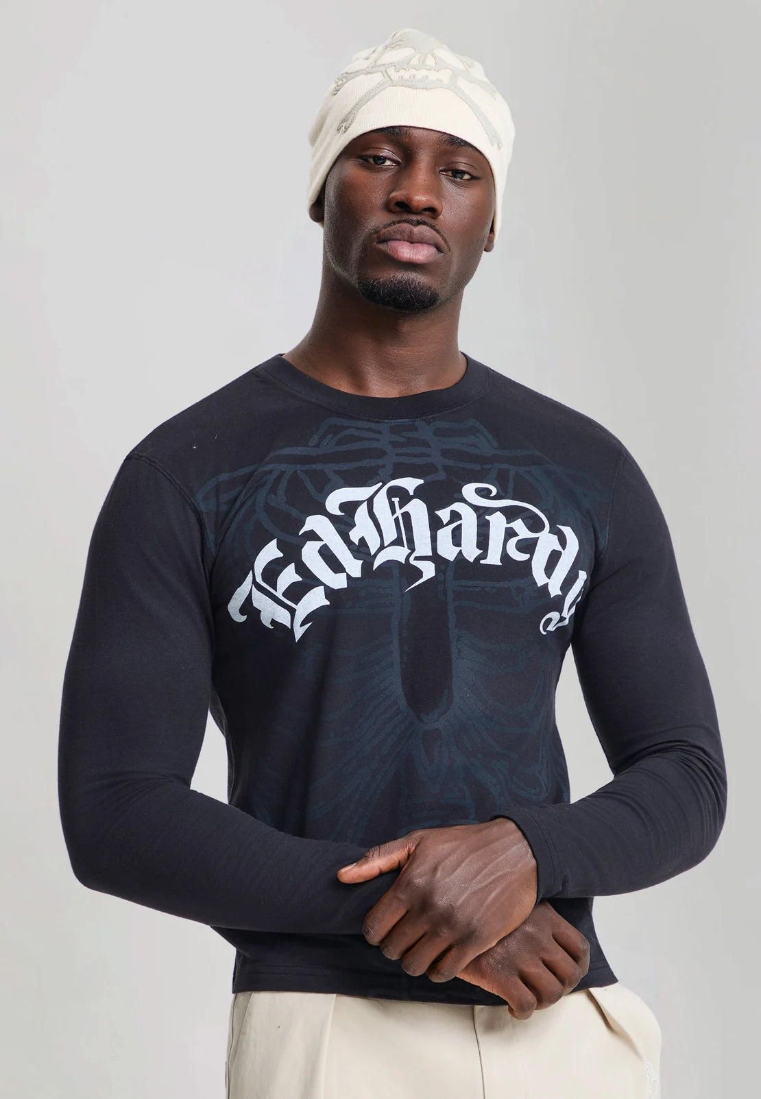 Longsleeve Gothic Skeleton Nera Ed Hardy