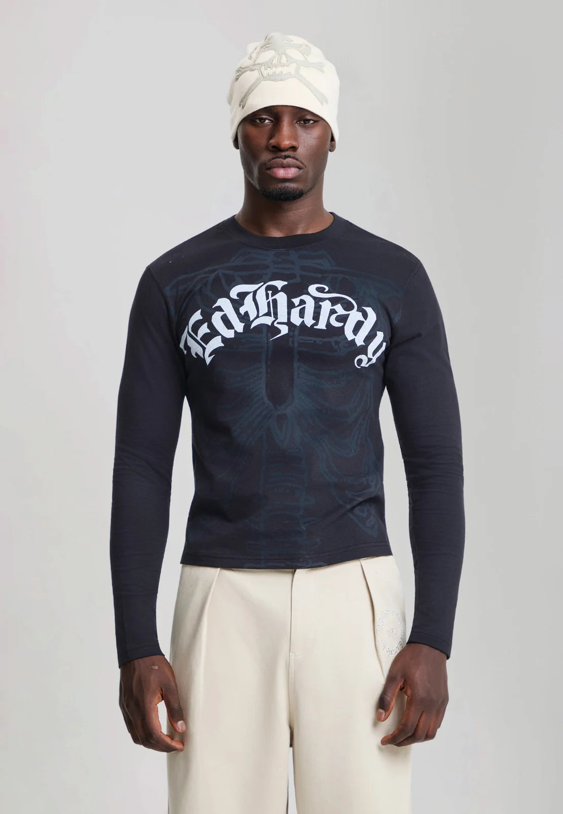 Longsleeve Gothic Skeleton Nera Ed Hardy