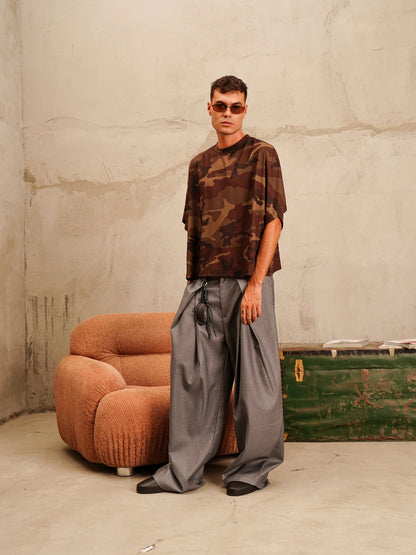 T-shirt Crop Over Mimetica Minimal Couture