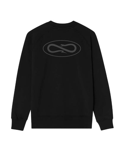 Felpa Propaganda Girocollo Logo Atom Nera