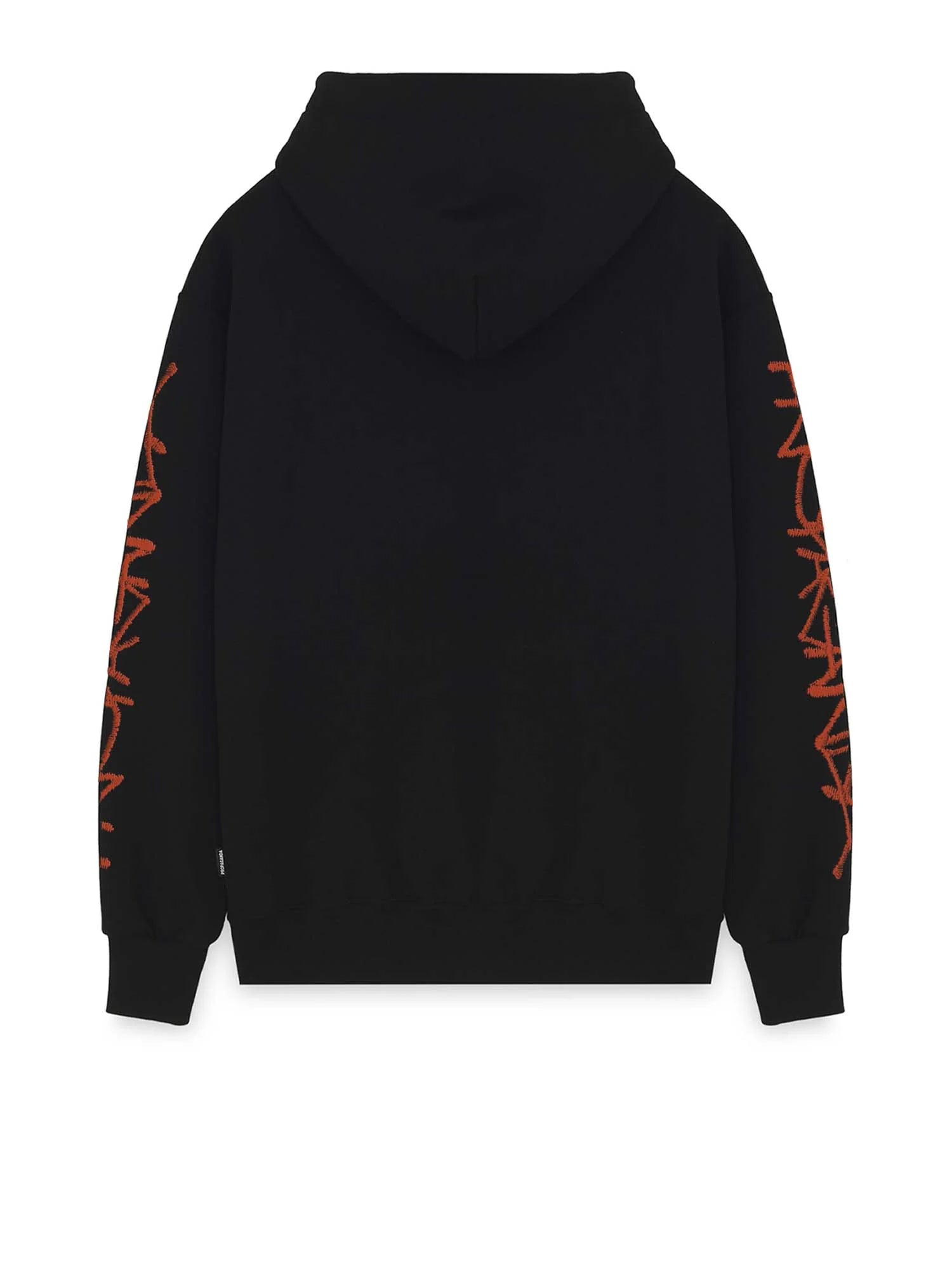 Felpa Propaganda Script Embroidery Nera