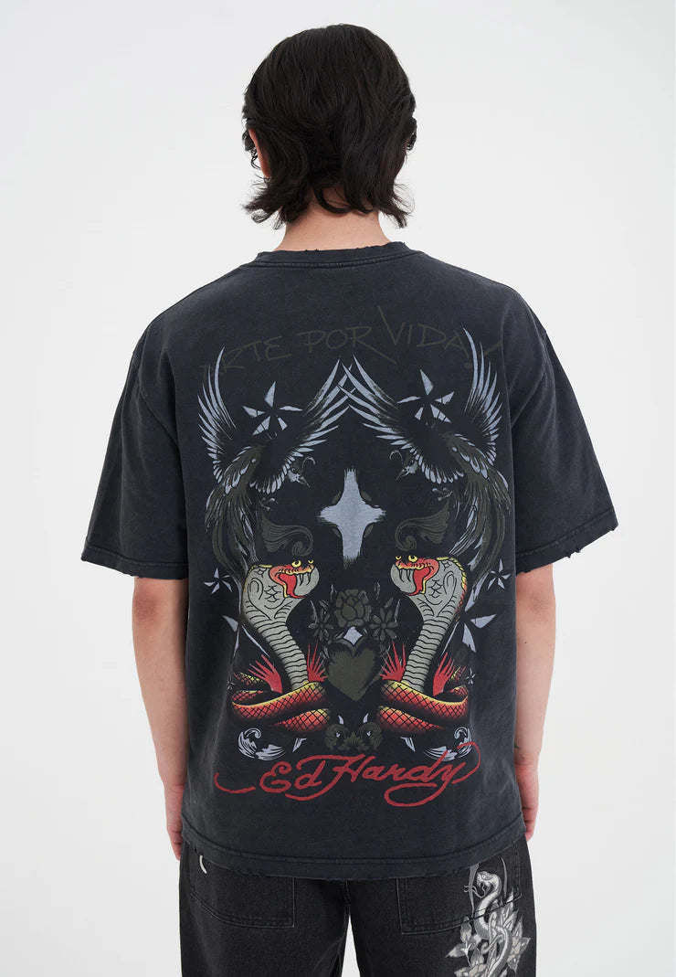 T-Shirt Ed Hardy Cobra Rising Relaxed
