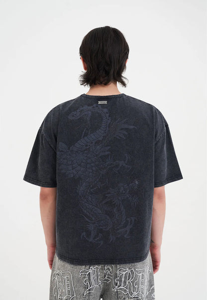 T-Shirt Ed Hardy Snake And Drag 1971 Boxy