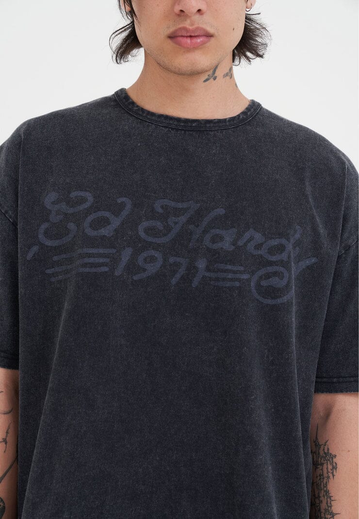 T-Shirt Ed Hardy Snake And Drag 1971 Boxy