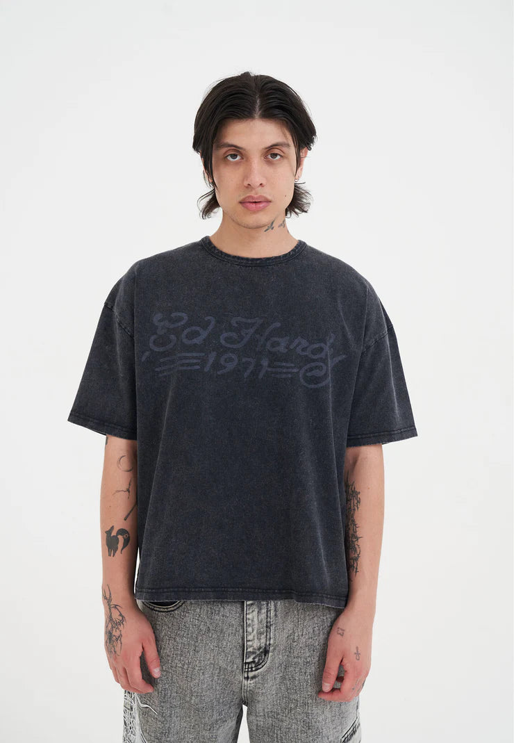 T-Shirt Ed Hardy Snake And Drag 1971 Boxy