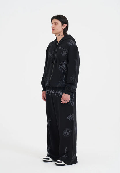 Felpa Ed Hardy Tattoo Club Zip Thru