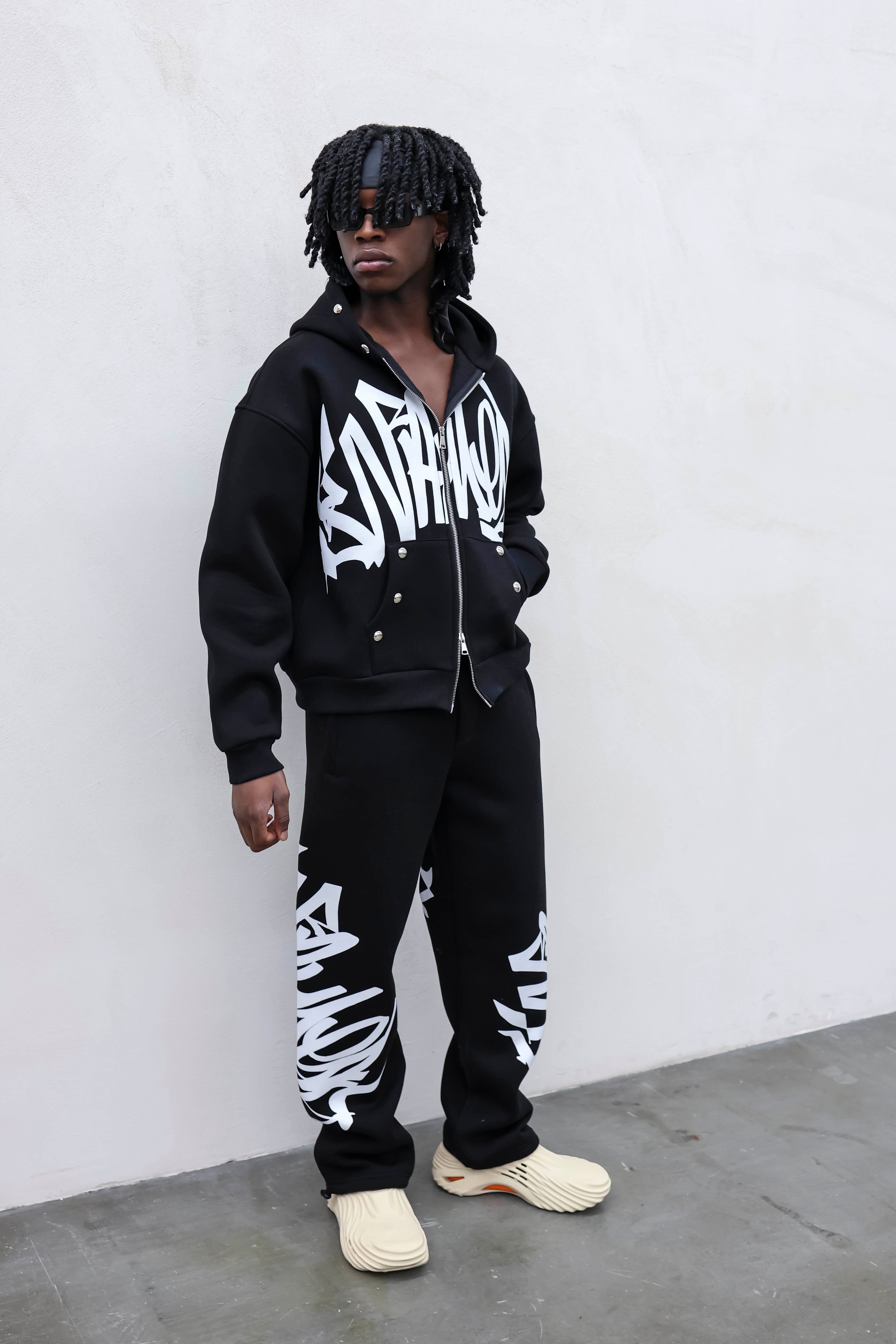 Coordinato Tuta Murales Nera