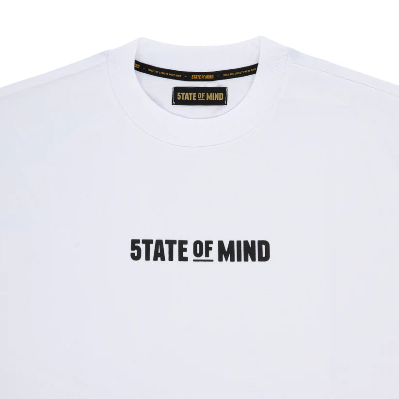 T-shirt 5tate of mind box logo white