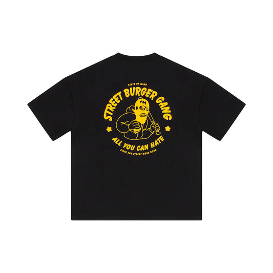 T-Shirt State Of Mind " STREET BURGER " T-Shirt Black