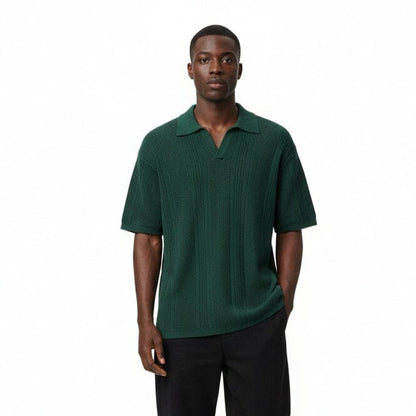 Polo traforata SOLID verde