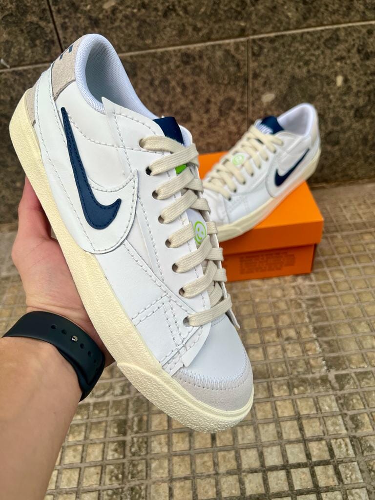 Nike Blazer Low Jumbo "White/Navy"