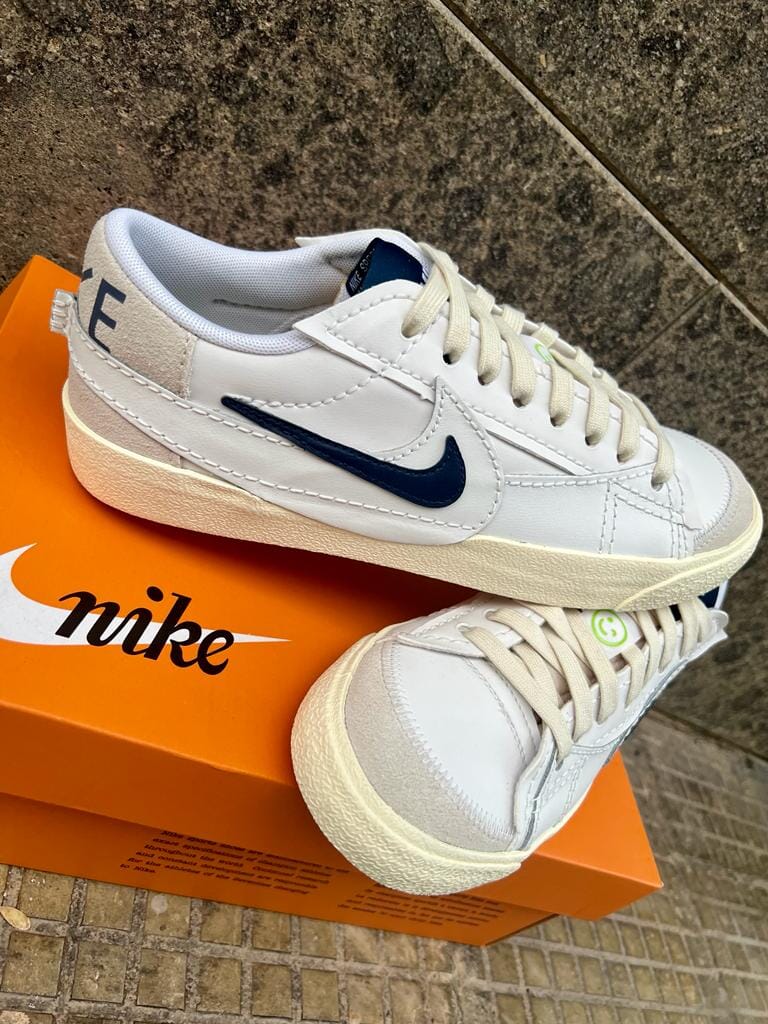 Nike Blazer Low Jumbo "White/Navy"