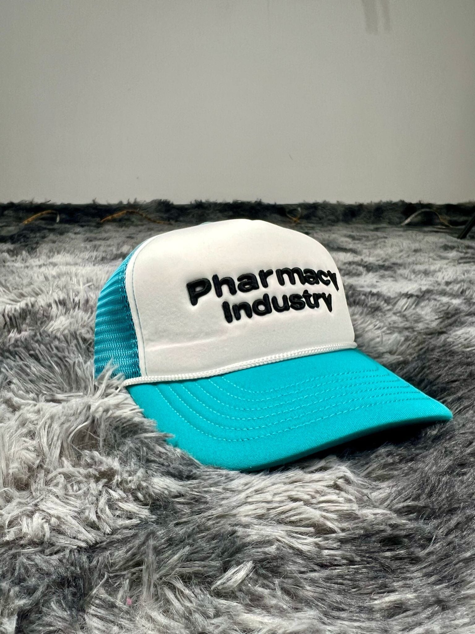 Cappello con visiera Pharmacy verde lago