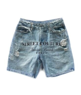 Short di jeans  Butnot stampa palme