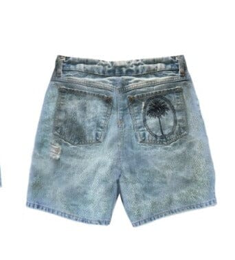 Short di jeans  Butnot stampa palme