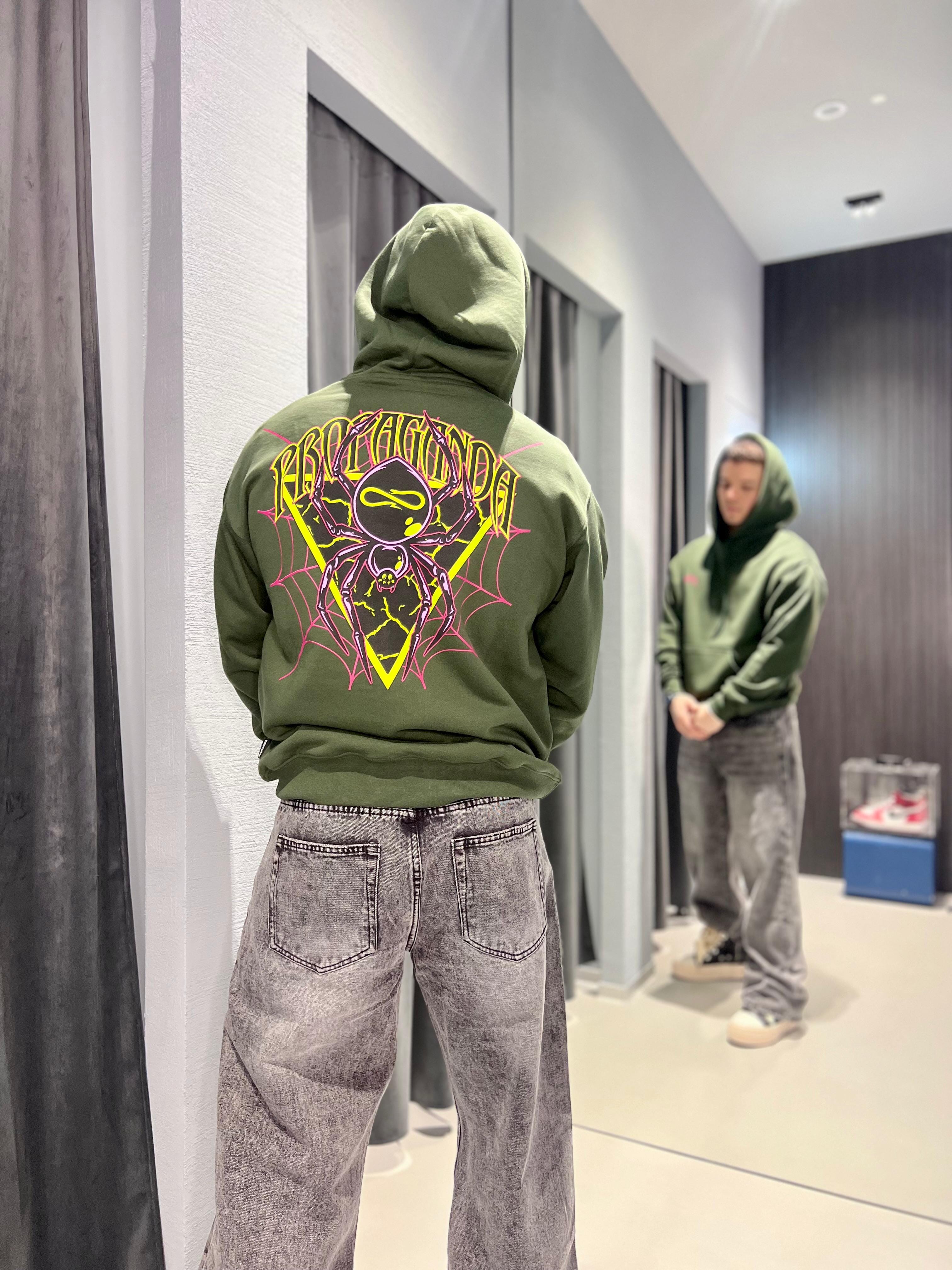 Felpa Propaganda Triangle Web Hoodie Pine
