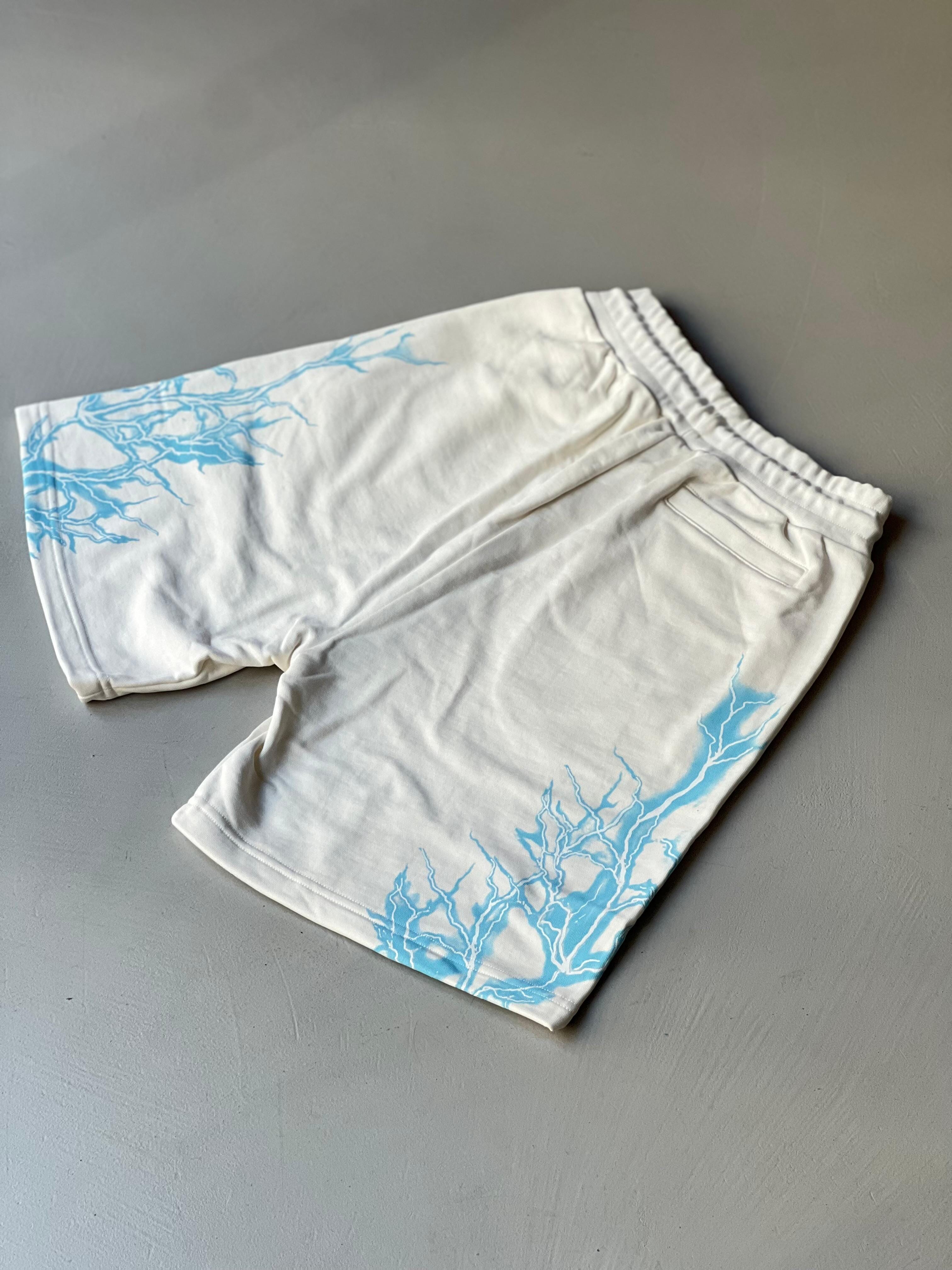 Short Tuta Phobia Bianco Fulmini Celesti