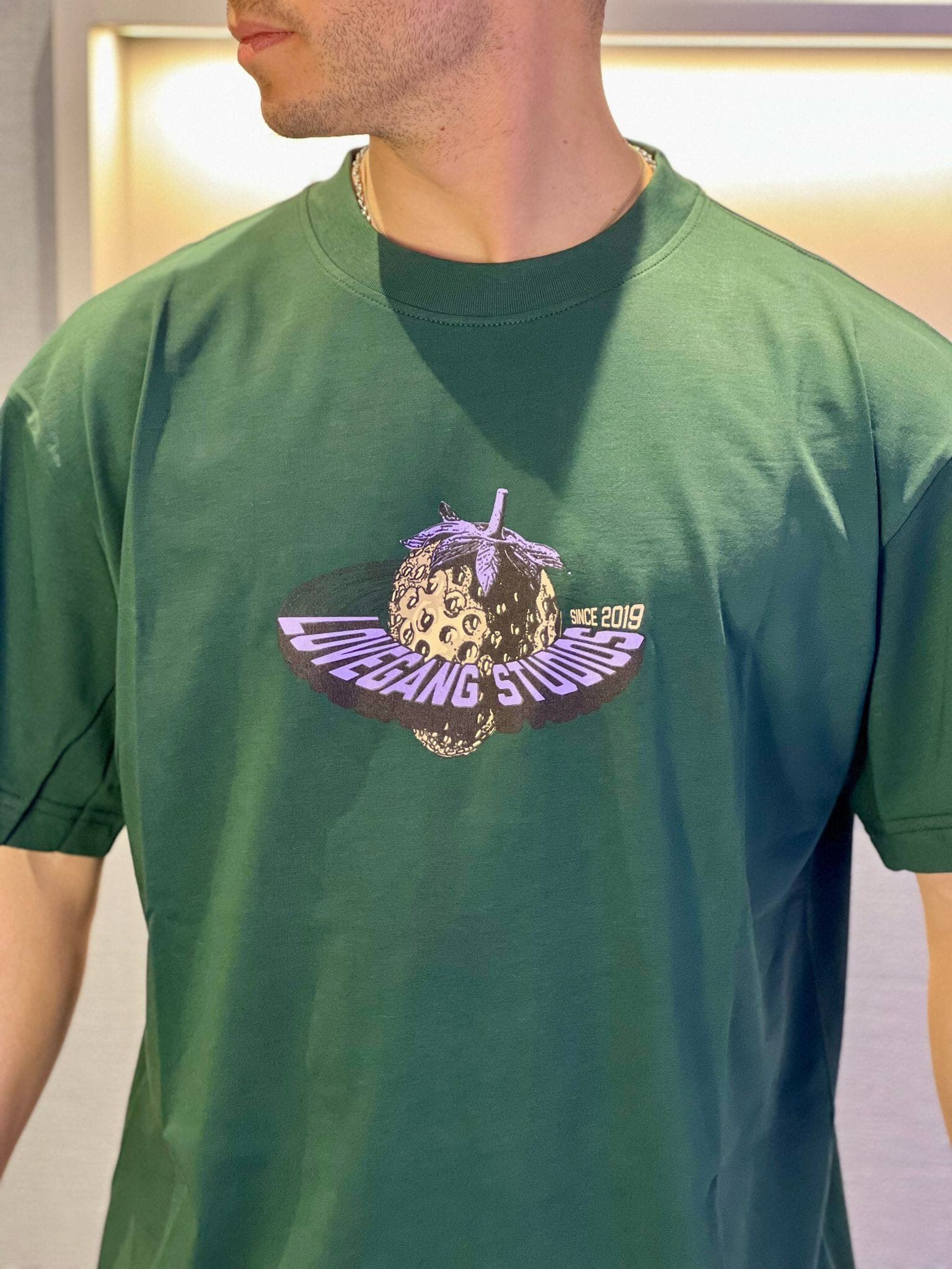 T-shirt Lovegang strawberry Green