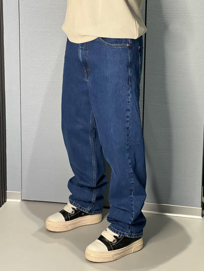 Solid Loosefit Jeans 'TOMMY' in Blu Denim