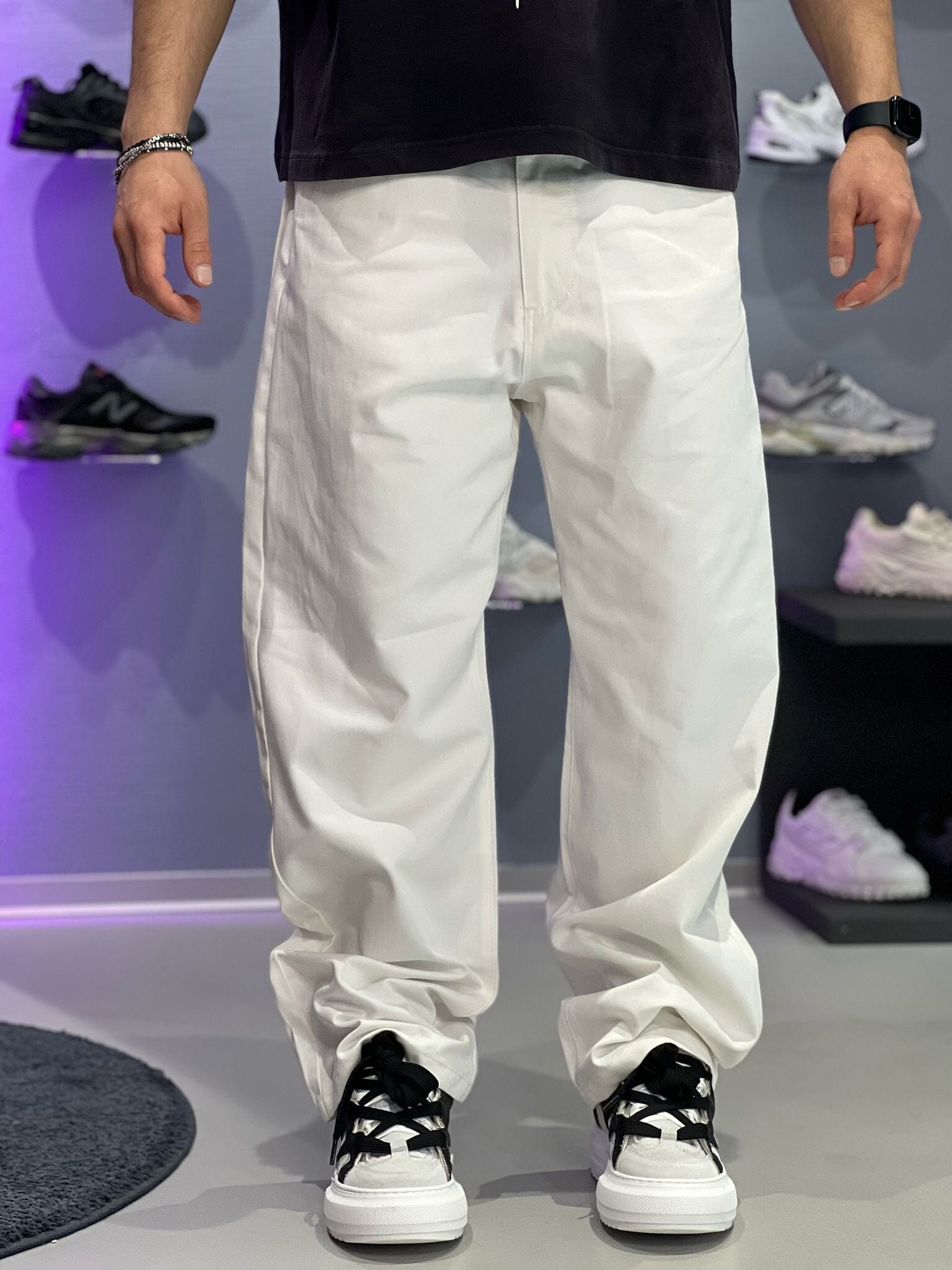 Baggy Basic Bull White