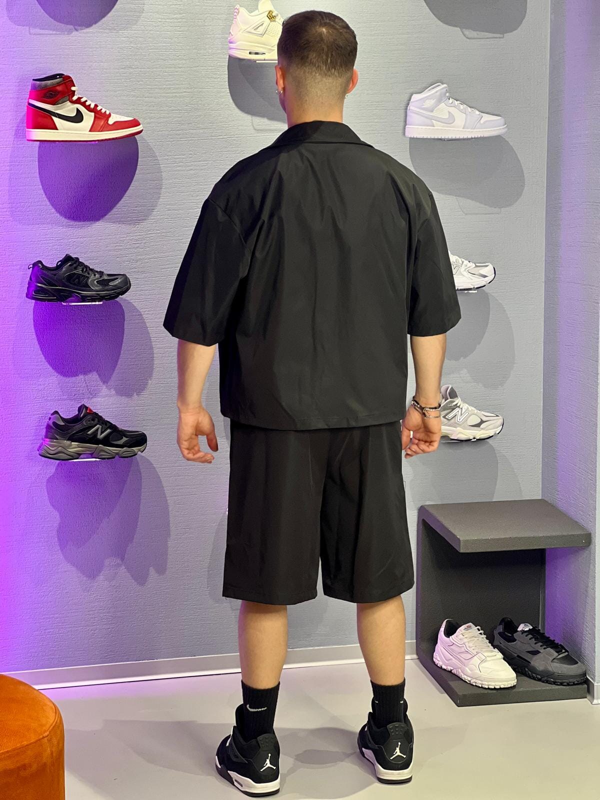 Coordinato Boxy Zip Black