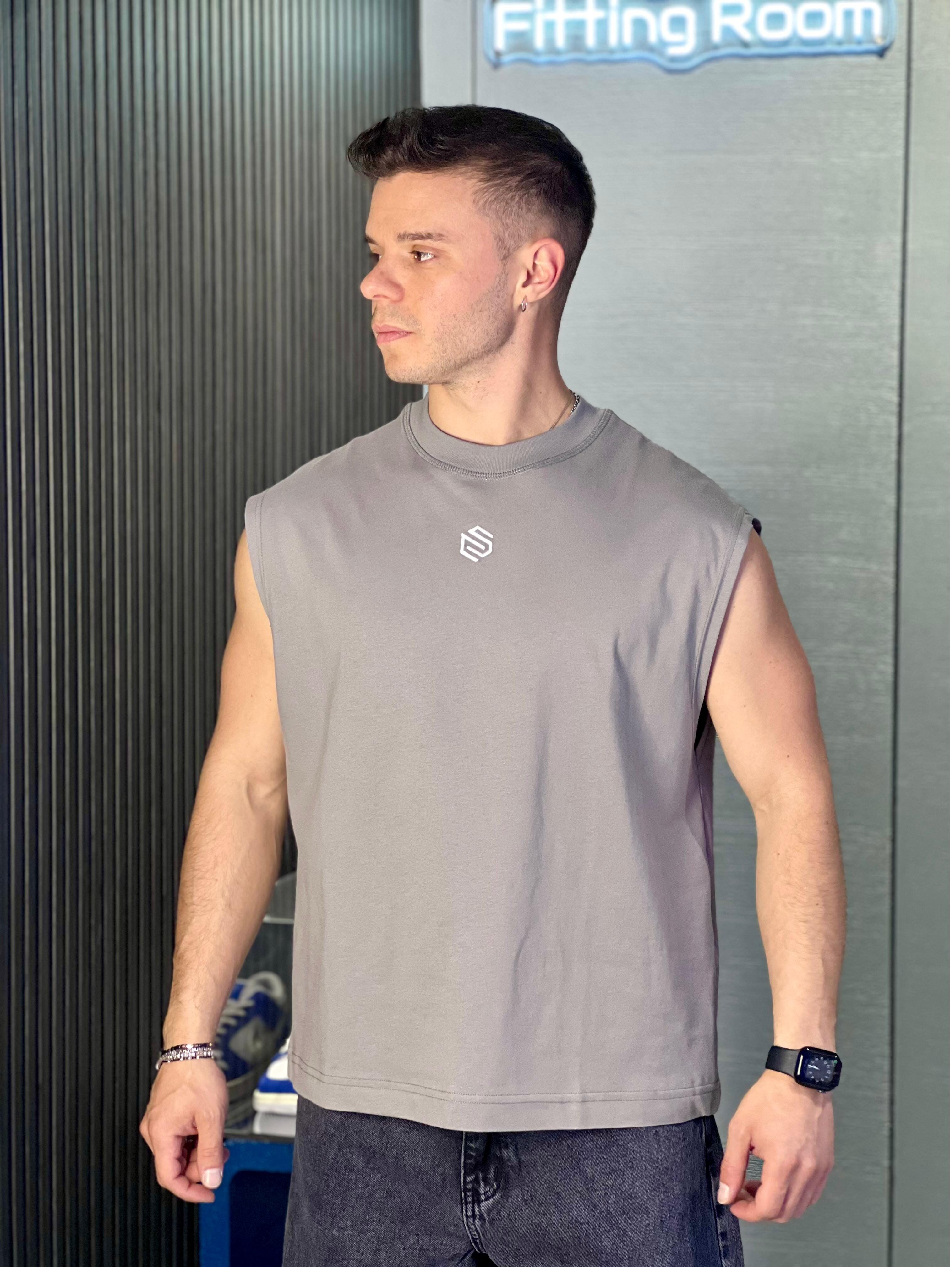 T-shirt Smanicata Capto Ferro 100% cotone